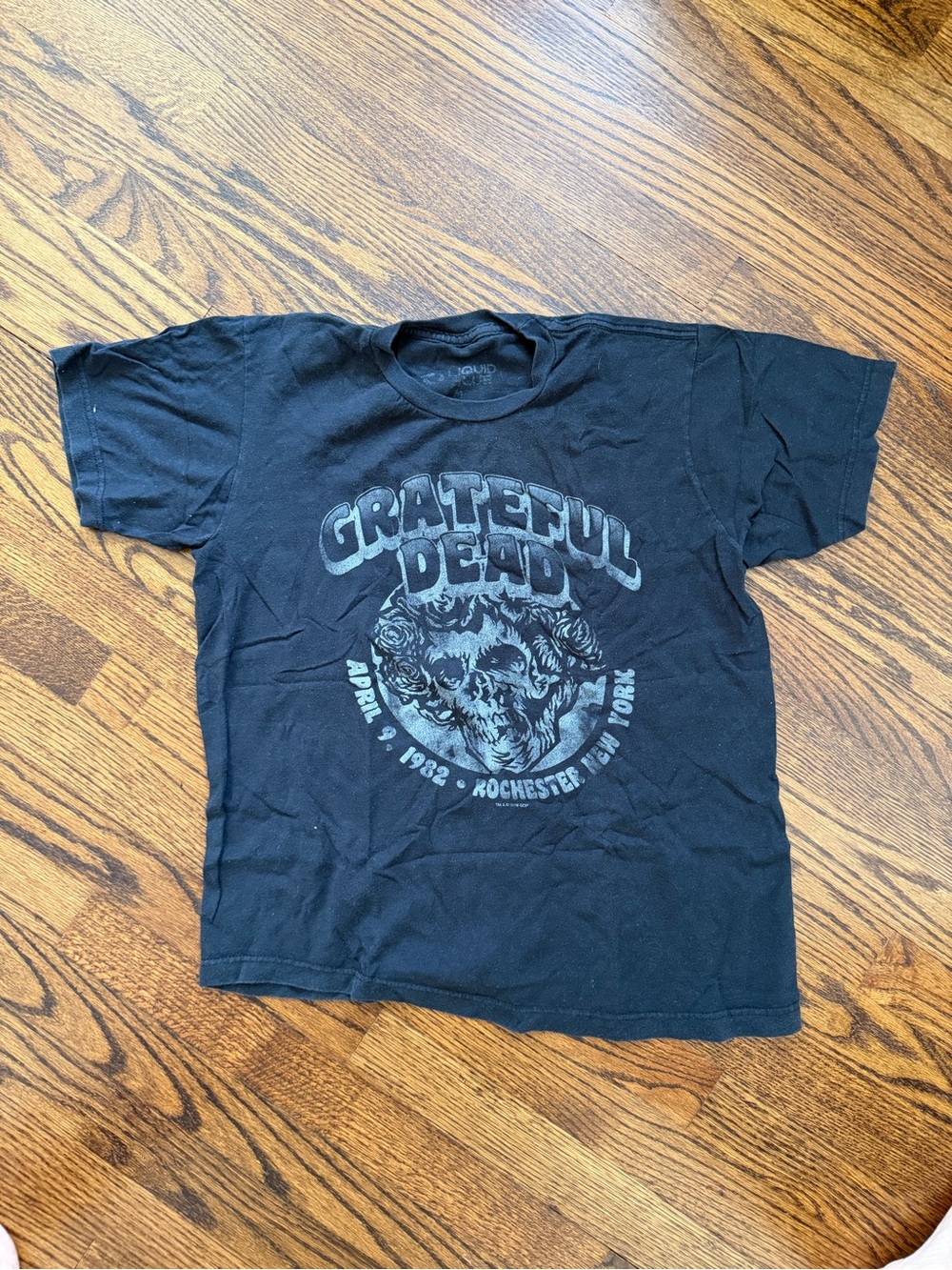 Grateful Dead Black Short-Sleeve Skull Logo Tee
